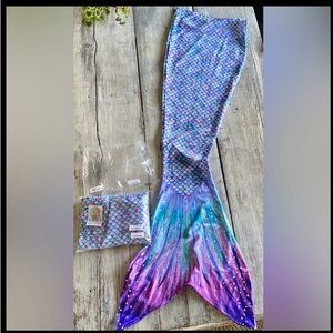 Sun Tail Aurora Borealis  swim tail size Medium
